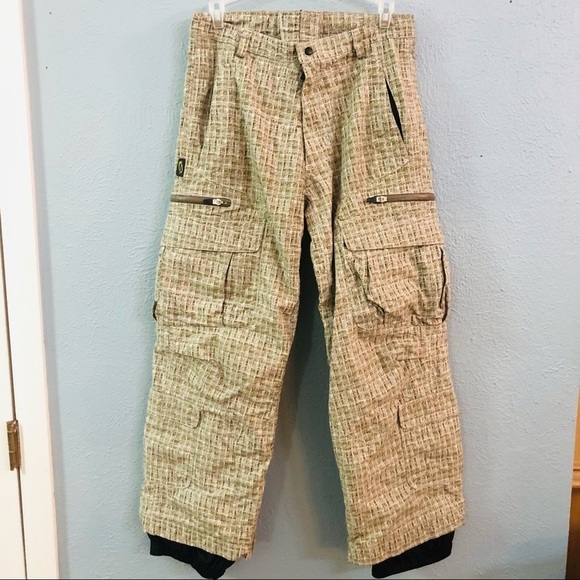 Obermeyer exhibition green print ski pant - Picture 1 of 11